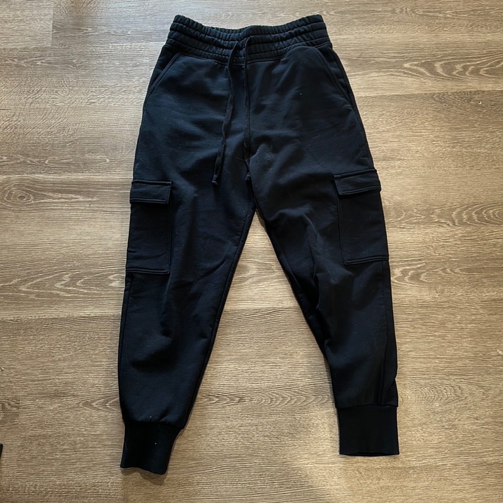 Fabletics Black Cargo Joggers